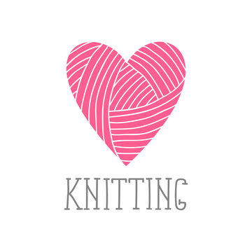 knitted background. Vector illustration. It can be used for stickers and labels