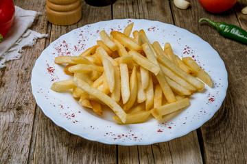 french fries on board