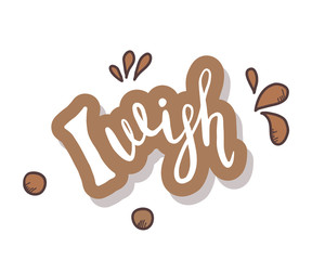 I wish vector lettering with decoration. 
