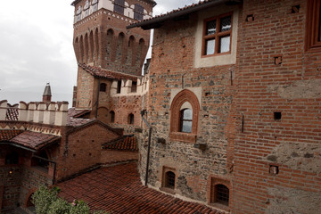 Fototapeta na wymiar panoramic view of the various parts of the castle