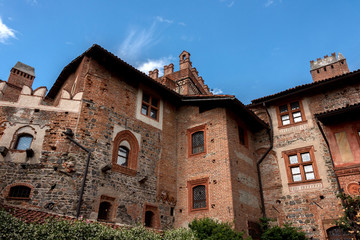 panoramic view of the various parts of the castle