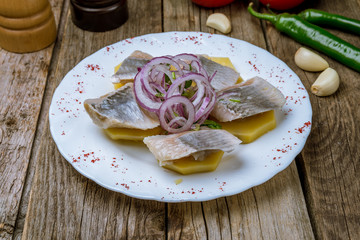 Herring with potatoes