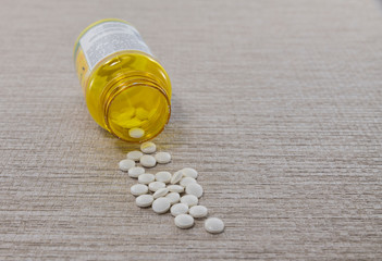 bottle of pills or medicine 