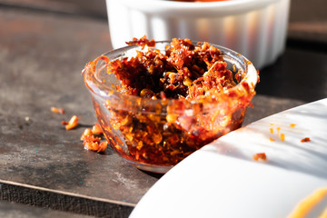 Lunumiris Sri Lankan sambal paste served as a condiment