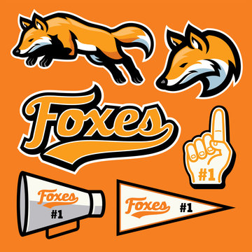 fox sport team mascot set