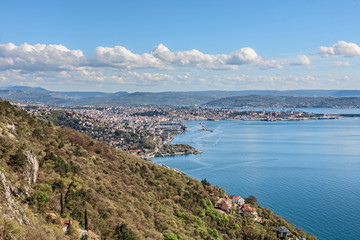 Fototapeta premium Blick auf Triest