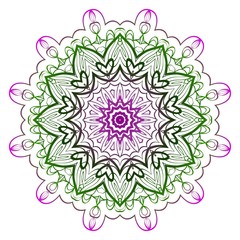 Modern Decorative floral color mandala. Super vector round Shapes. Vector illustration