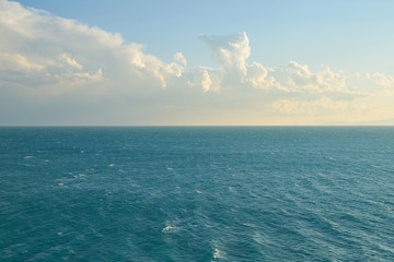 Sea and clouds background
