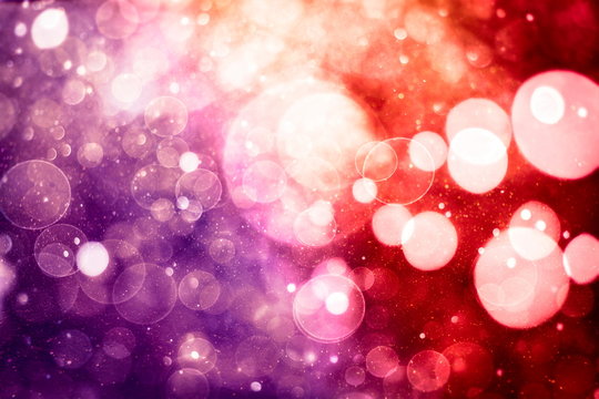 elegant abstract background with bokeh lights and stars