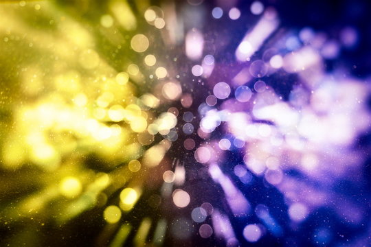elegant abstract background with bokeh lights and stars