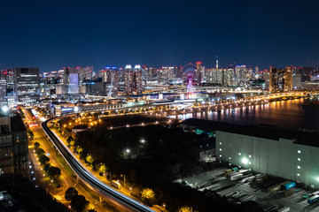 東京 ベイエリア テレコムセンターからの夜景