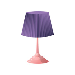 Obraz premium Modern table lamp simple concise form of a pleasant color.