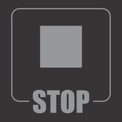 Stop symbol illustration