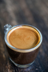 shot espresso coffee