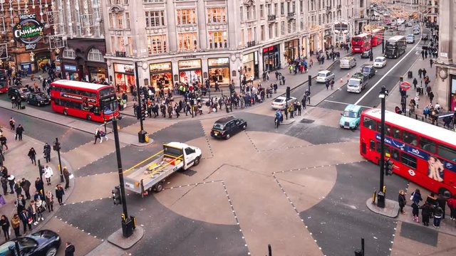 Time lapse of Oxford Circus, London