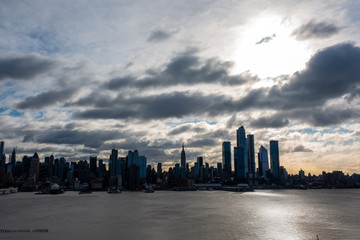 New York City Cityscape Morning Sunrise