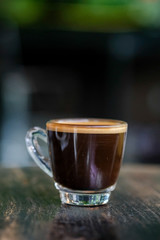 shot espresso coffee
