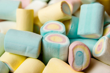 Colorful marshmallow candies