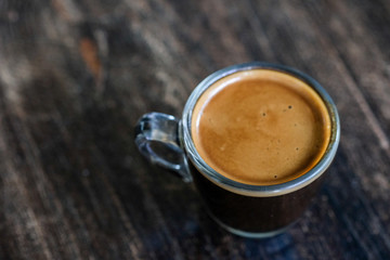 shot espresso coffee