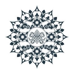 Tibetan pattern mandala design