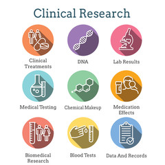 Medical Healthcare Icons with People Charting Disease or Scientific Discovery New Employee Hiring Process icon set