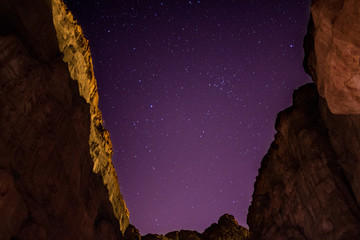 Cielo nocturno en Jordania