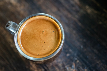 shot espresso coffee