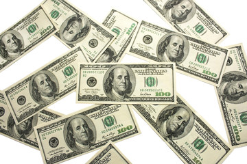 100 dollar bills background