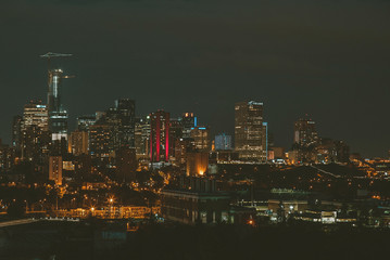 Fototapeta premium Edmonton night skyline
