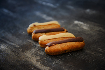 Chocolate Puffs Eclair ready to eat