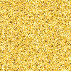 Gold glittery texture. Seamless pattern. Design element. Gold dust with starkle. Vector illustration flat design. Abstract background. Seamless texture.