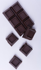 Broken chocolate bar