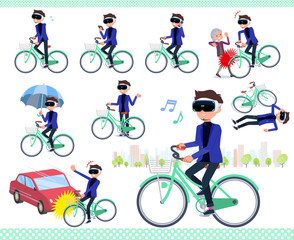 flat type VR goggle men_city cycle