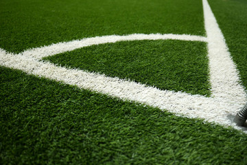 Closeup of football grass