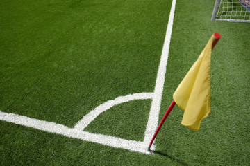 Closeup of football grass