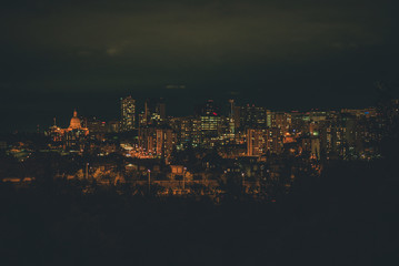 Naklejka premium Edmonton night lights