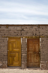Traditional old stone house from Bolivia