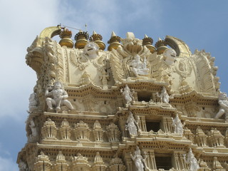 Sri-Chamundeshwari-Tempel am Chamundi Hill in Mysore / Südinidien