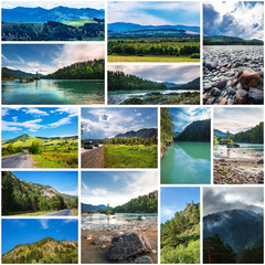 Nature Of Altai. Collage