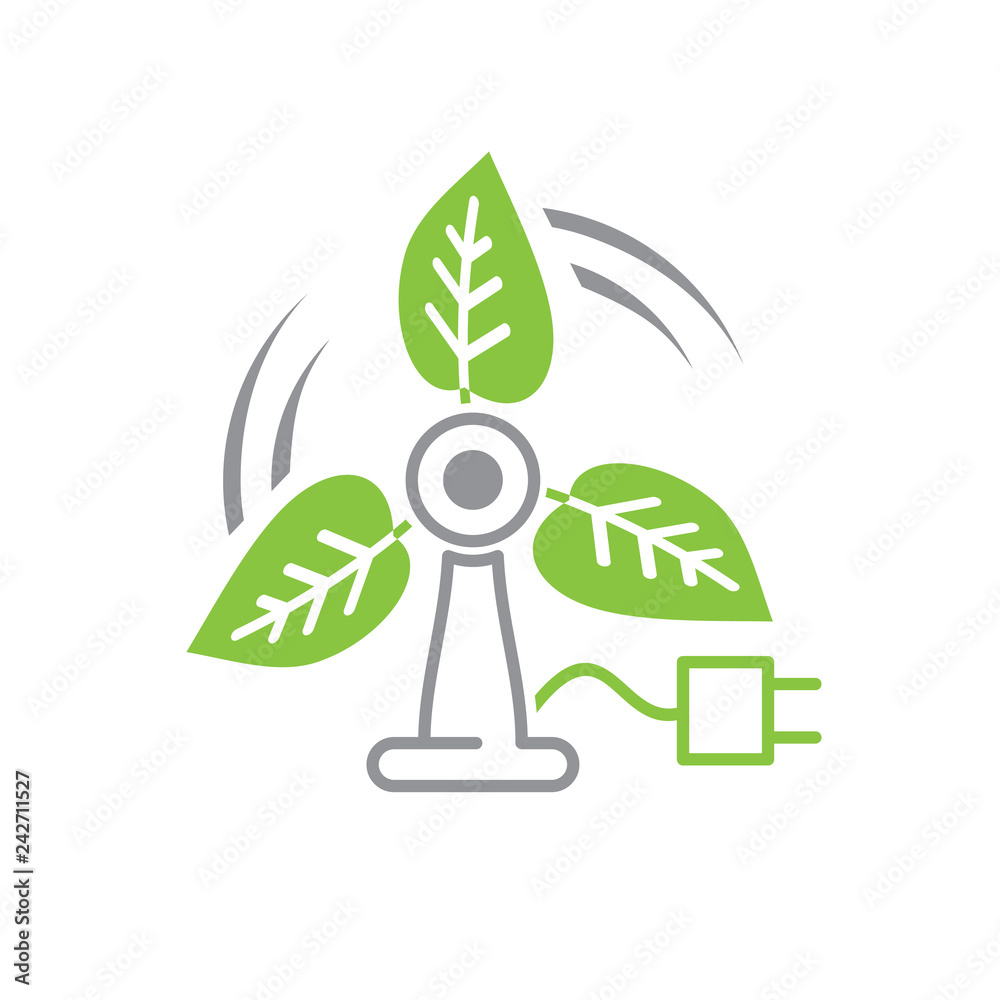 Fototapete Ecology power source icon on white background for graphic and web design, Modern simple vector sign. Internet concept. Trendy symbol for website design web button or mobile app