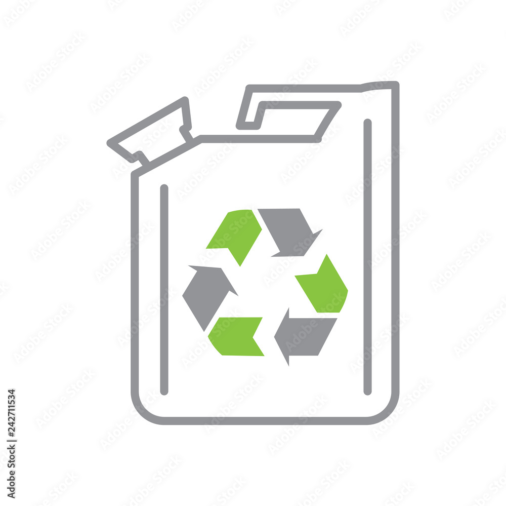 Fototapete Ecology fuel icon on white background for graphic and web design, Modern simple vector sign. Internet concept. Trendy symbol for website design web button or mobile app