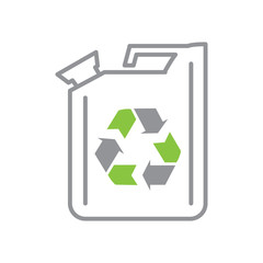 Ecology fuel icon on white background for graphic and web design, Modern simple vector sign. Internet concept. Trendy symbol for website design web button or mobile app