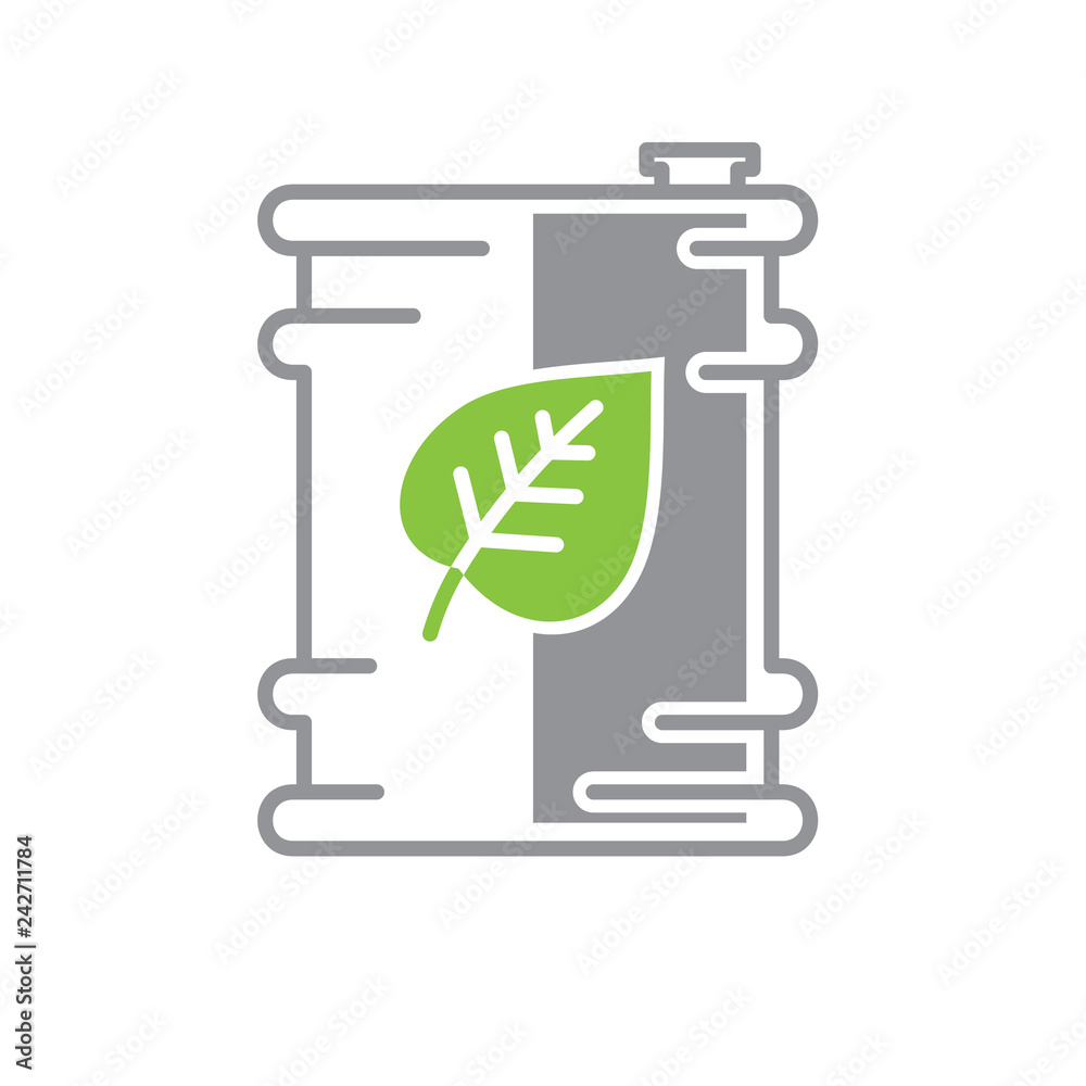Fototapete Ecology fuel icon on white background for graphic and web design, Modern simple vector sign. Internet concept. Trendy symbol for website design web button or mobile app