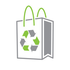 Ecology recycling icon on white background for graphic and web design, Modern simple vector sign. Internet concept. Trendy symbol for website design web button or mobile app
