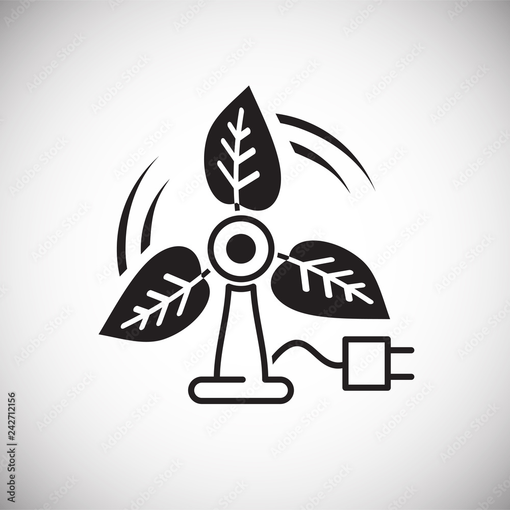 Fototapete Ecology power source icon on white background for graphic and web design, Modern simple vector sign. Internet concept. Trendy symbol for website design web button or mobile app