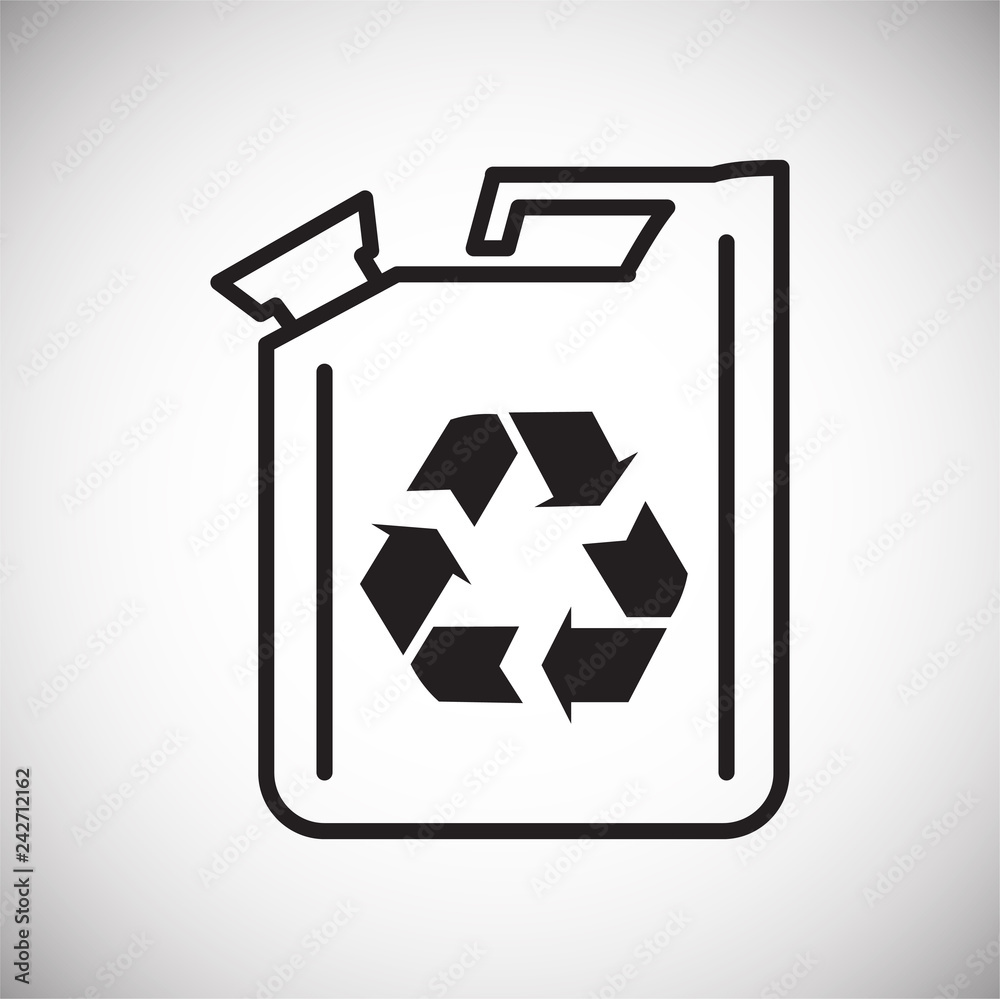 Fototapete Ecology fuel icon on white background for graphic and web design, Modern simple vector sign. Internet concept. Trendy symbol for website design web button or mobile app