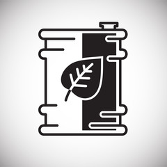 Ecology fuel icon on white background for graphic and web design, Modern simple vector sign. Internet concept. Trendy symbol for website design web button or mobile app