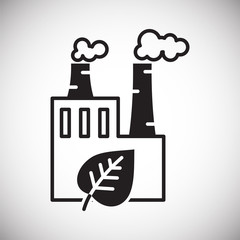 Bio manufacturing icon on white background for graphic and web design, Modern simple vector sign. Internet concept. Trendy symbol for website design web button or mobile app