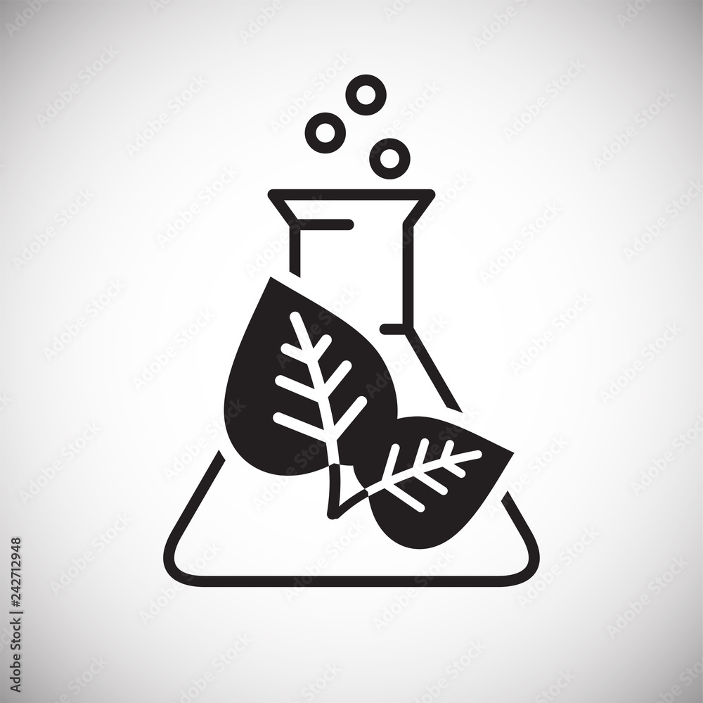 Poster bio manufacturing icon on white background for graphic and web design, modern simple vector sign. in