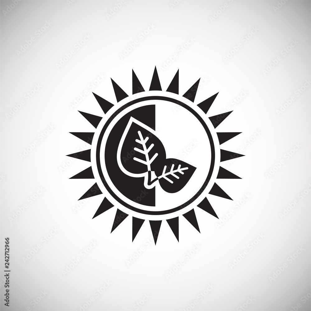 Fototapete Environment ecology icon on white background for graphic and web design, Modern simple vector sign. Internet concept. Trendy symbol for website design web button or mobile app
